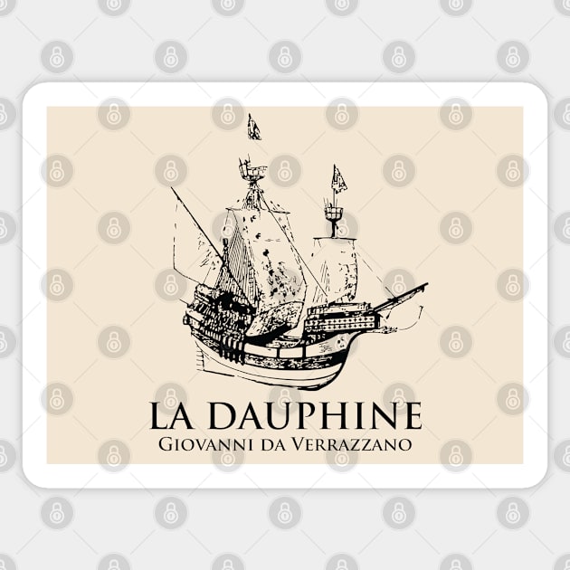 La Dauphine - Giovanni da Verrazzano Sticker by Lakeric